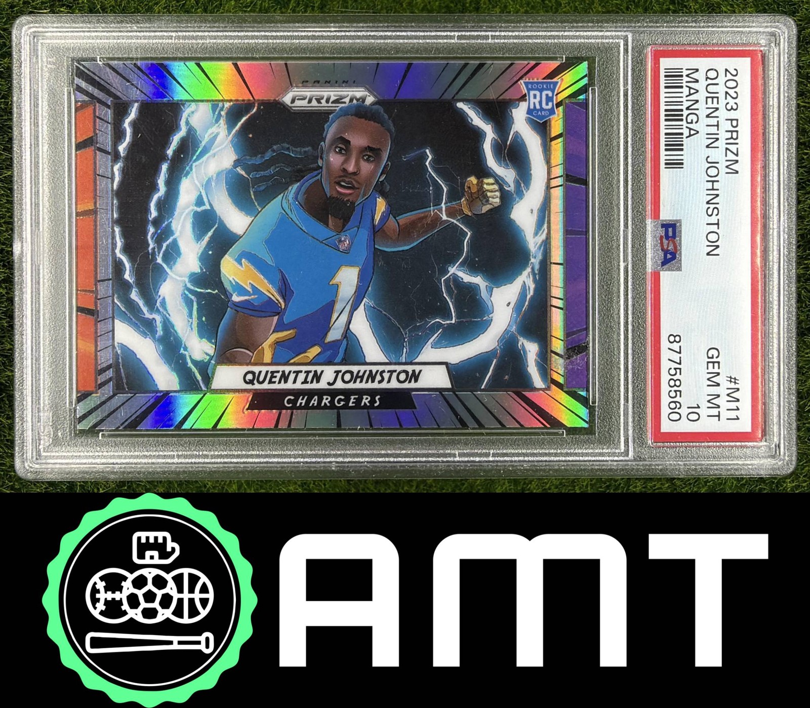 Quentin Johnston Panini Prizm Manga #M11 Base