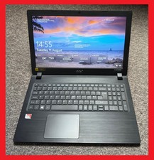 Acer Aspire A315-21-68QC Laptop PC, AMD A6, 12GB RAM, SSD