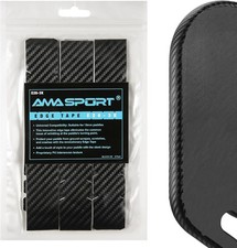 Pickleball Paddle Edge Guard Tape 3 Pack Black 26mm Fits 16mm Paddle