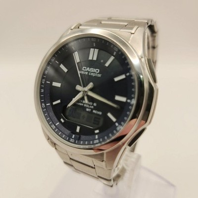 Casio WVA M630 Waveceptor Solar Wristwatch Timepiece Gray Silver Authentic