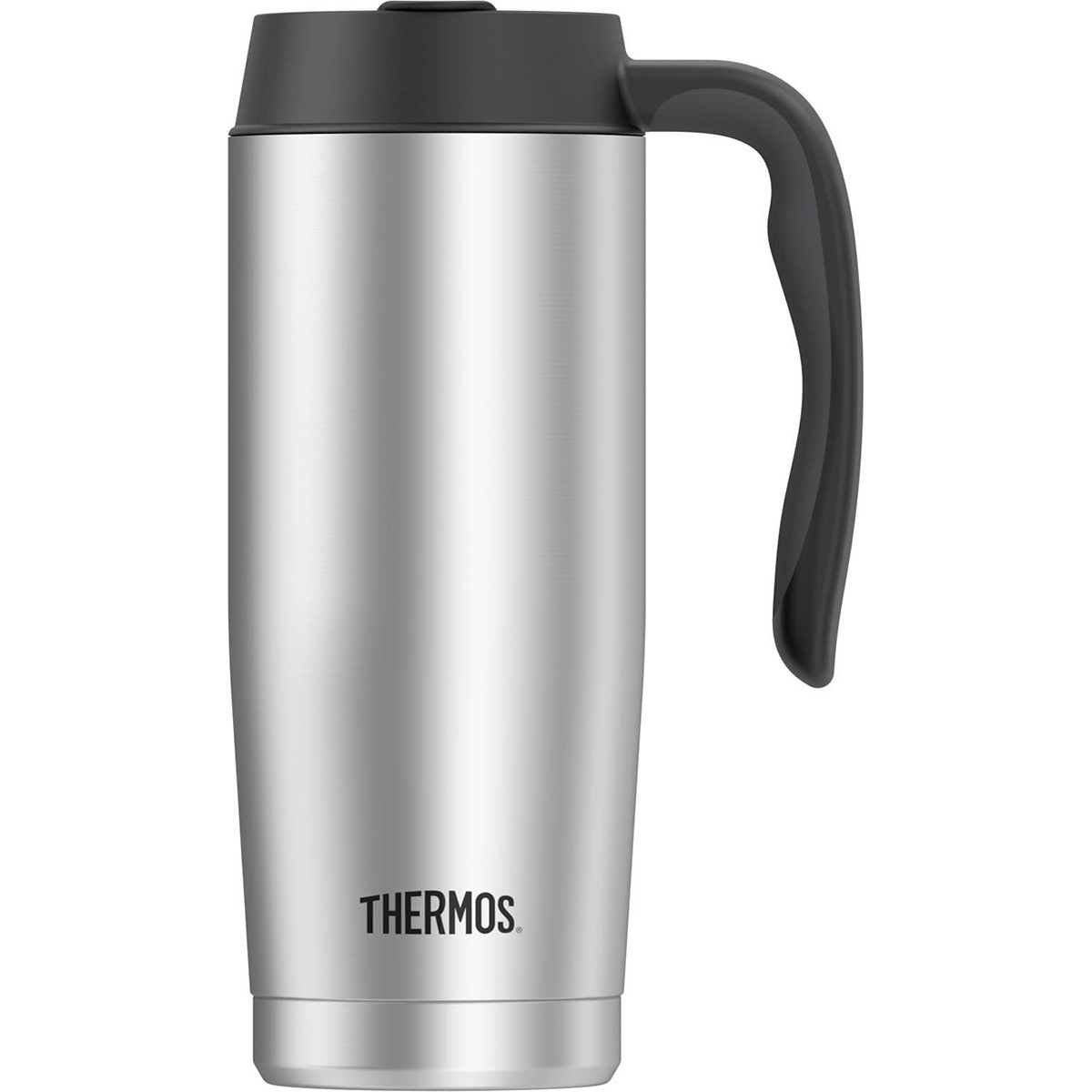 16 Oz. Vacuum Insulated Stainless Steel Travel Mug - Silver