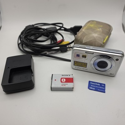 Digitalkamera Sony Cyber-Shot DSC-W210 Silber Zustand Gut Getestet Kamera Foto 