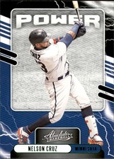 2021 Panini Absolute #PO-8 Nelson Cruz Minnesota Twins Power Green