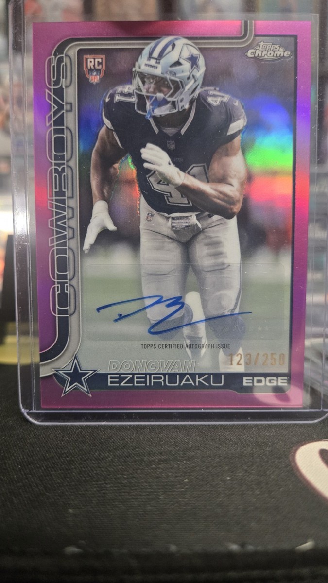 💥/250 Purple Foil💥Rookie AUTO Donovan Ezeiruaku - Cowboys - 2025