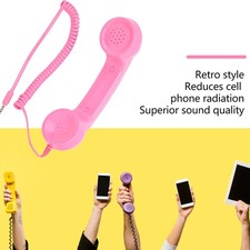 Retro Phone Handset Multifunction Radiation Proof Handheld Cell Phone Receiver