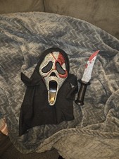 Scream Ghostface Rhinestone Blood Mask Knife Prop Small Bling Bedazzled