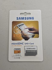 Samsung 32GB up to 48MB/s EVO Class 10 Micro SDHC Card with Adapter