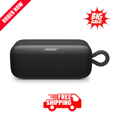Bose SoundLink Plus Wireless Waterproof Portable Bluetooth Speaker, Black