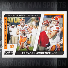 2021 Score - Trevor Lawrence Rookie RC - COLLEGIATE CHAMPIONS #CC10 JAGUARS