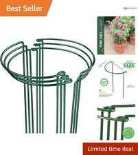 6pcs Garden Plant Support Stakes Metal Supports for Indoor Outdoor Greenhouse