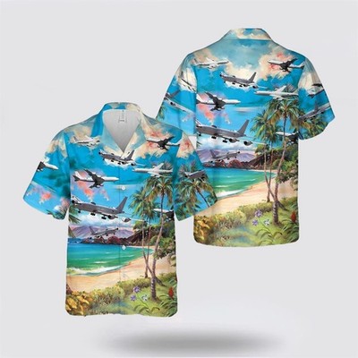 US Navy Boeing E 6 Mercury Hawaiian Shirt 8211 Gifts For Navy Soldiers