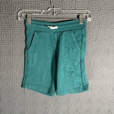 Old Navy Shorts Boys Size Small 6-7 Stretch Green Cotton Blend Drawtring Pockets