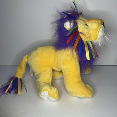 GANZ Webkinz Ribbon Lion HM487 With Code Rainbow Colors for sale