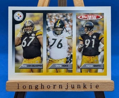 2005 Topps Total Chris Hoke RC rookie Aaron Smith Kimo Von Oelhoffen Steelers