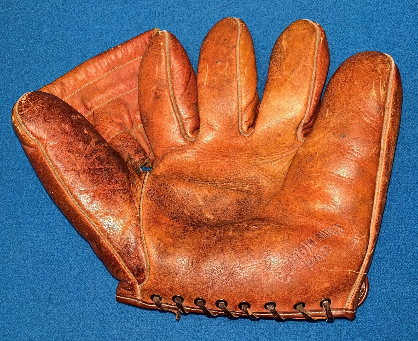 Vintage Globe Leather Split Finger Baseball Glove Frankie Gustine Model FG7 eBay