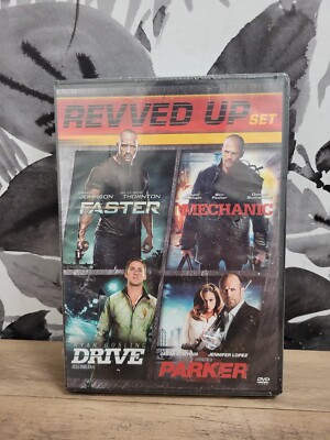  Drive / Parker / Faster / The Mechanic DVD 4 Movies Revved up ( Ripped sealed 