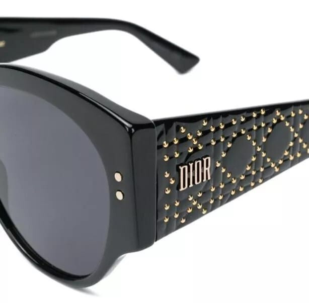 Christian Dior Sunglass Lady Dior Studs2 Black Gray Lenses