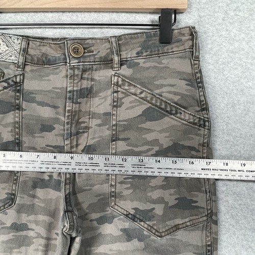 Anthropologie Pants Womens 27 Stretch Camo Mid Rise Mavis Utility Outdoor Chino - 第 6/14 張圖片
