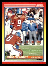 1990 Score #234 David Treadwell Card Denver Broncos