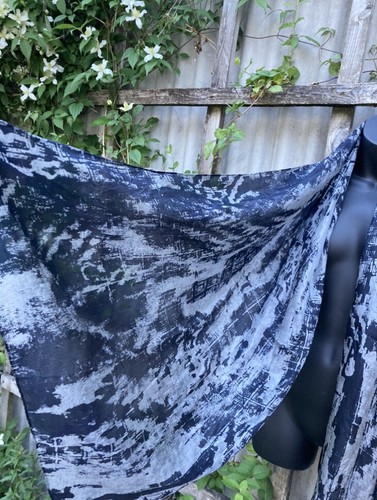 Jigsaw Ladies SILK Skirt Suit 100% Silk Dark Blue Size UK 14,16 Matching Scarf - Picture 8 of 20