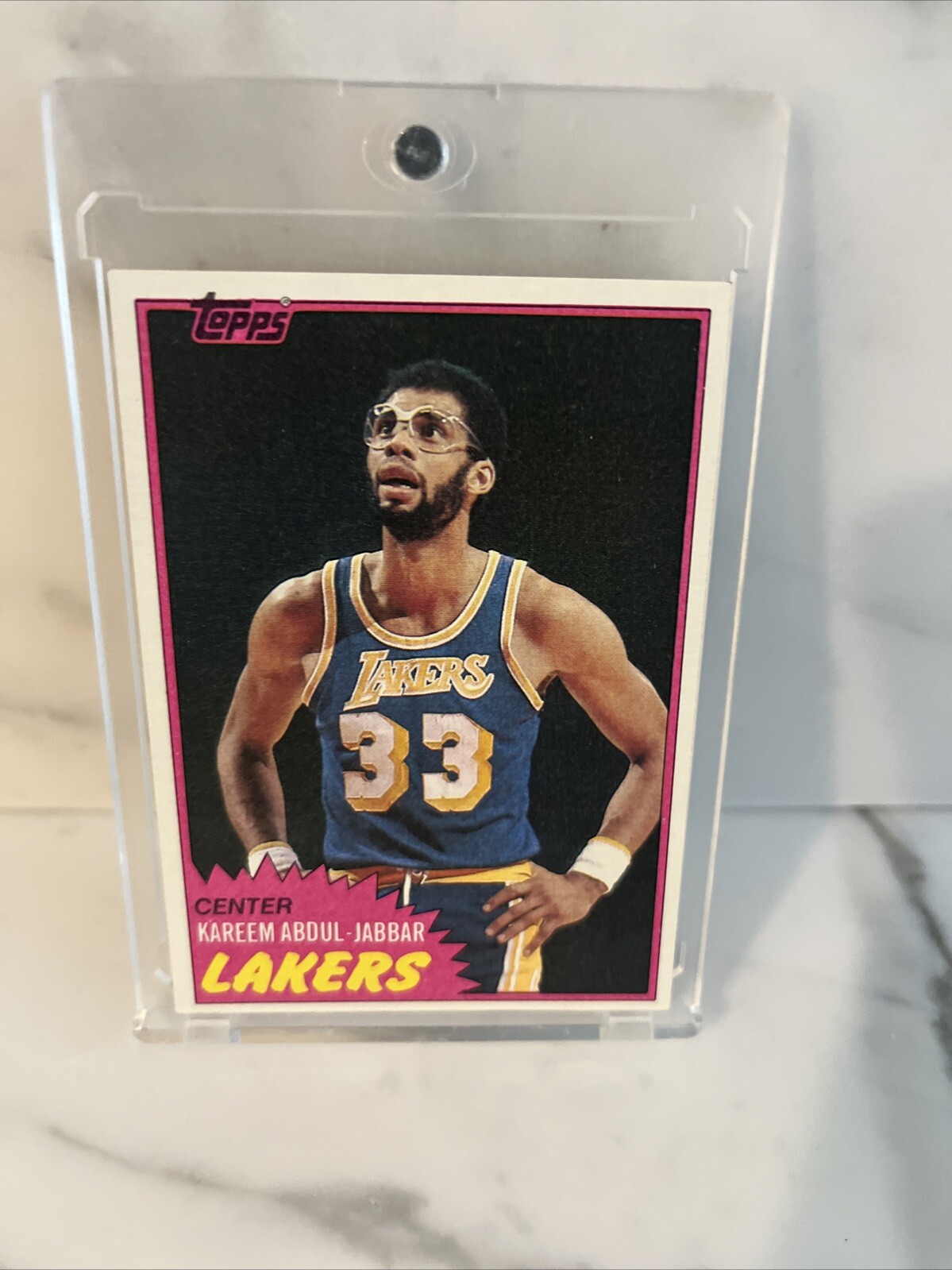 1981-82 Topps Basketball #20 Kareem ABDUL-JABBAR Los Angeles Lakers HOF