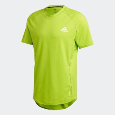adidas Mens 25/7 Primeblue Training T-Shirt Green Small