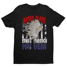 Native Blood Run Through My Vein Shirt, Awareness Shirt, Native Feather Shirt