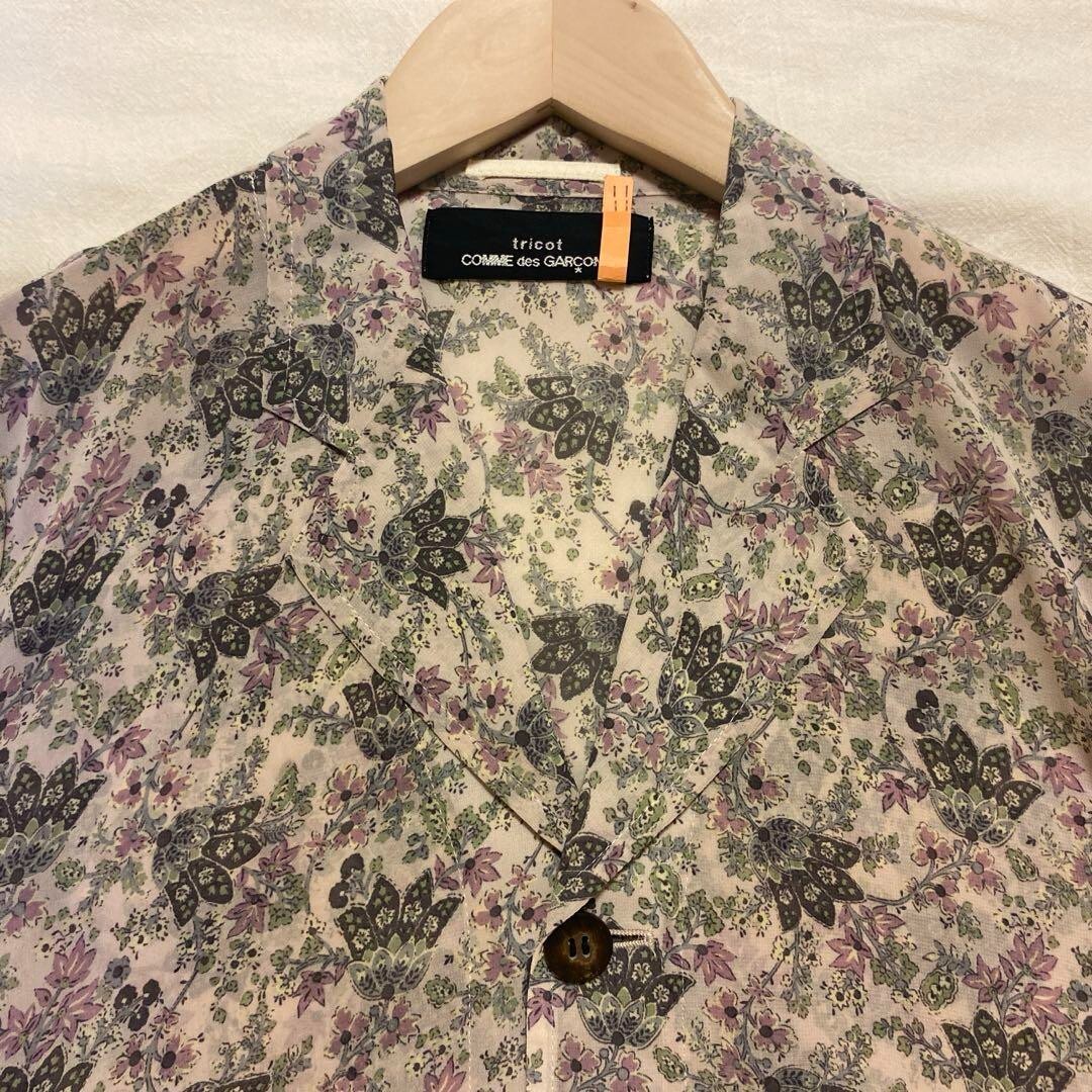 Trico Comme des Garcons jacket one-piece Excellent Flower