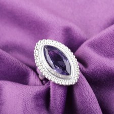 Natural Iolite Gemstone 925 Sterling Silver Handmade Beautiful Birthday Ring