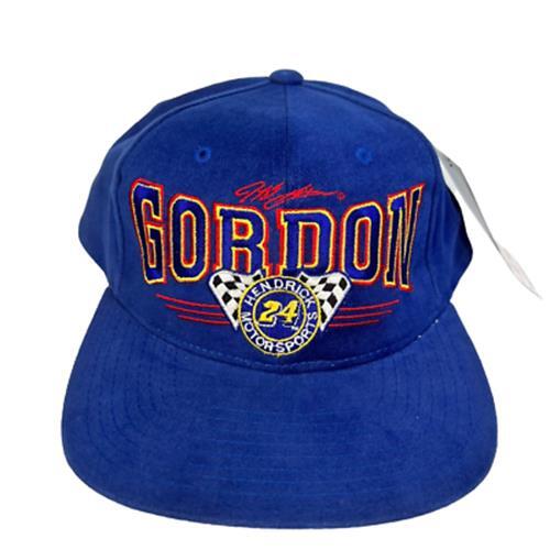 Vintage Jeff Gordon #24 Unisex Adult Hat Cap Blue Hendrick Racing One Size New - Picture 1 of 11