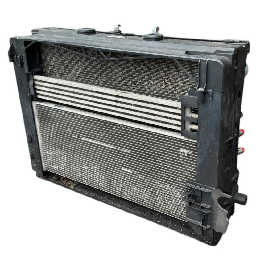 BMW F01 F02 750Li 750i 2009-2015 radiador principal condensador ventilador conjunto motor fabricante de equipos originales Foto 3 de 4