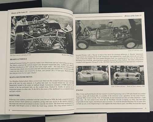 LOTUS HISTORY 1962-1966 HISTORY OF THE LOTUS TWENTY THREE BOOK LIMITED EDITION - Picture 3 of 8