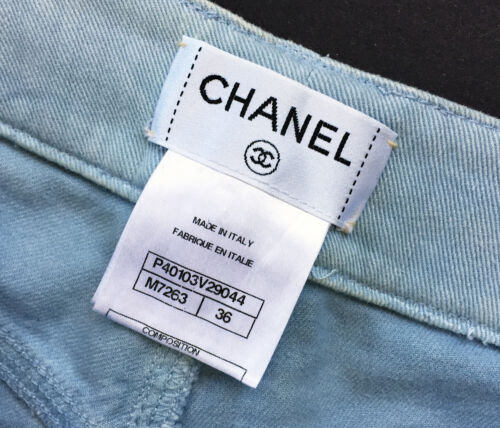 $ 1.850 CHANEL 11C bestickte leichte verblassende JEANS * FR 36/US 2/GROSS ~ MAKELLOS - Bild 8 von 12