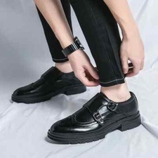 Men's Shoes Men Dress Shoes Carving Business Formal Shoes Wedding Shoes