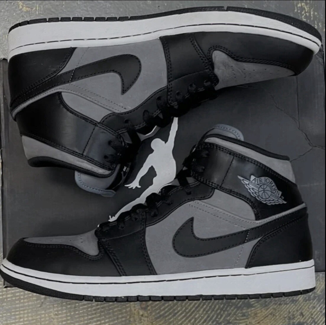 Size 17 - Air Jordan 1 Mid Cool Grey for sale online | eBay