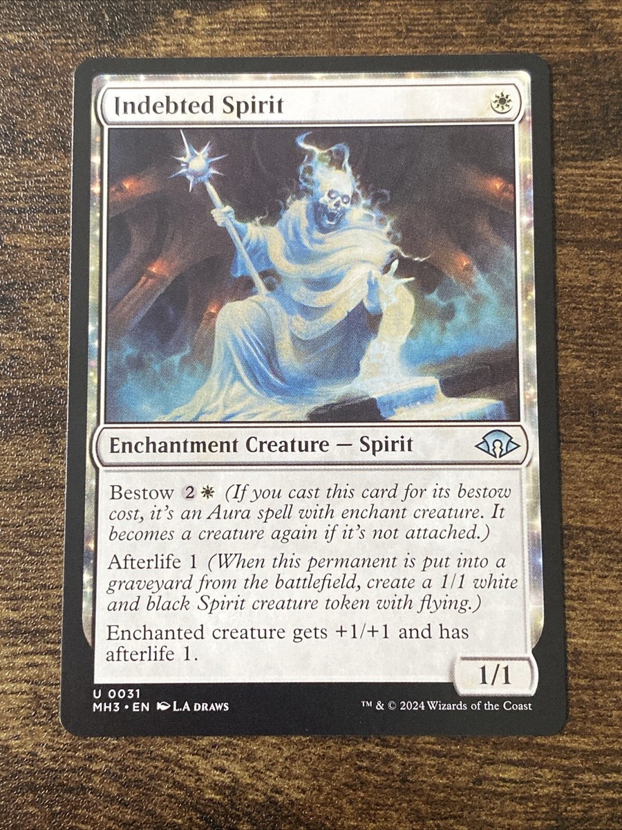 Indebted Spirit 0031 Modern Horizons 3 MH3 MTG Magic The Gathering S2499* | eBay Indebted Spirit 0031 Modern Horizons 3 MH3 MTG Magic The Gathering S2499* | eBay