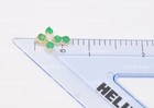 14k Yellow gold Natural Diamond & Emerald cross pendant 1.20 ct May Birthstone — photo 7