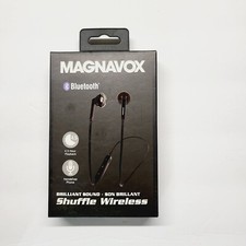 Magnavox Bluetooth Earbuds Shuffle Wireless Headphones Hands Free Total Control