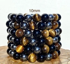 Wholesale 6 Pcs Natural Protection 10mm 8” Crystal Healing Stretch Bracelet