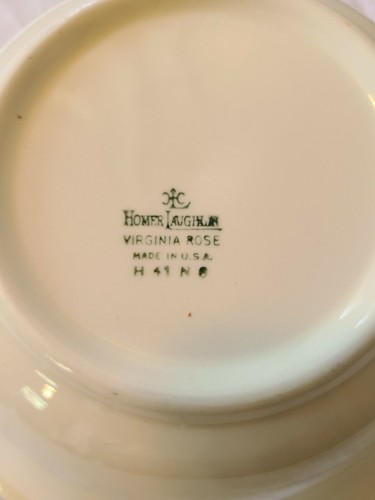 Homer Laughlin Virginia Rose China Serving Bowl 1940s - Picture 6 of 9