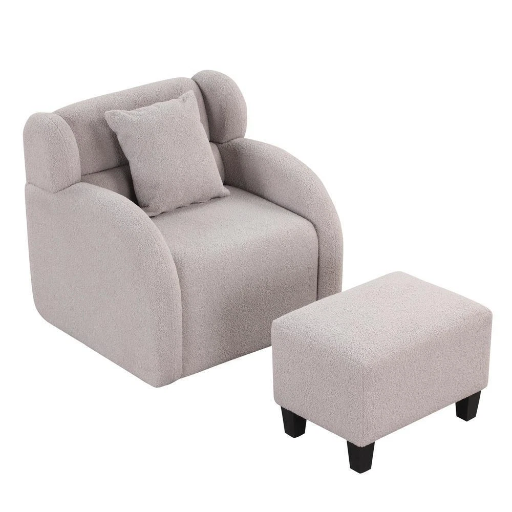 Plush barrel chair sales