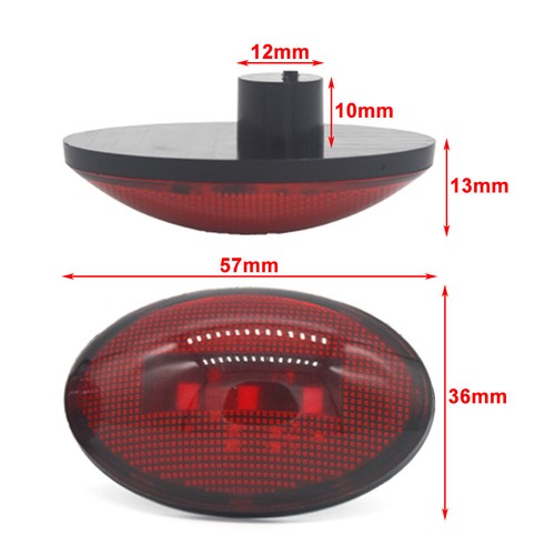 Luz marcadora lateral ovalada 3 LED para coche autobús camión camión cámper furgoneta - Imagen 5 de 21