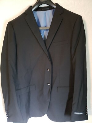 Alberto Cardinali Man Black Suit coat Size 46L  (U)