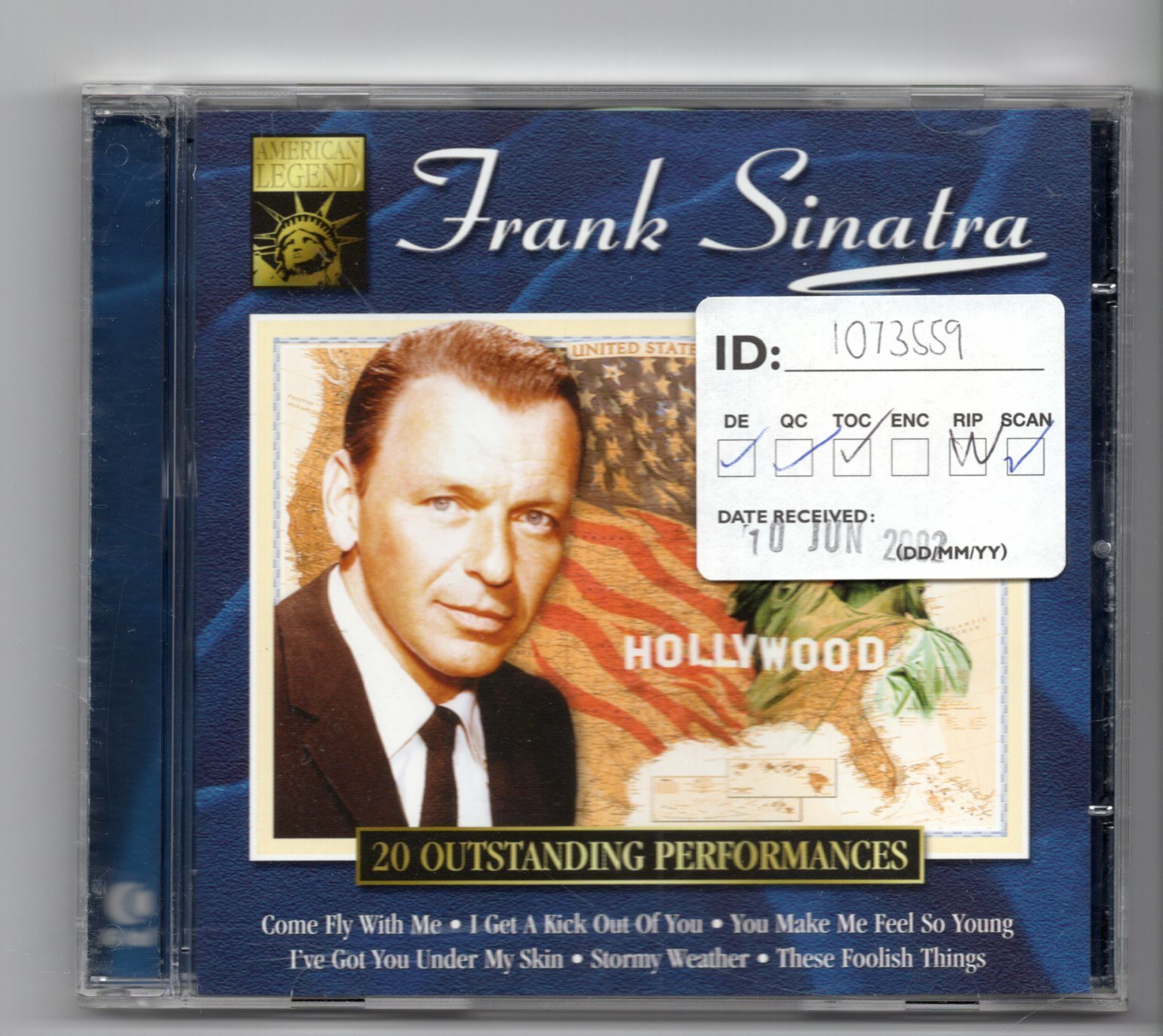 (JH95) Frank Sinatra, American Legend - 2002 CD