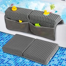Baby Bath Kneeler and Elbow Rest Pad Set 1.5'' Thick Quickly Dry Bathtub Knee...