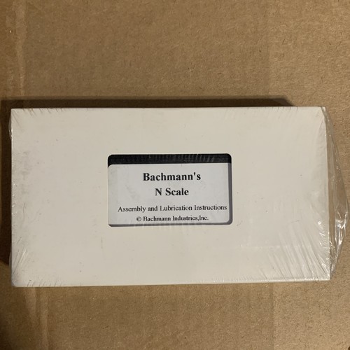 Bachmann’s n scale vhs Assembly And Lubrication Instructions - Picture 1 of 3