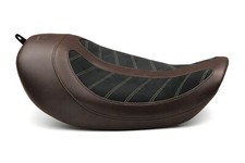 Mustang Seat Brown/Black Suede Fred Kodlin Solo Harley Dyna FXD 2006-2017 76299