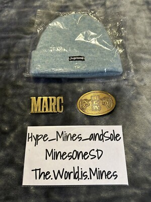 NWT Supreme Mohair Beanie (FW22) - Light Blue | eBay