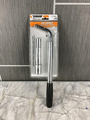 Dorman 711-900 Lug Wrench With 4 Sockets Sizes 17mm, 3/4 , 13/16 , 7/8  New