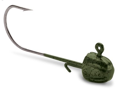 VMC FHMJ Finesse Half Moon Jighead - Choice of Sizes, Green Pumpkin